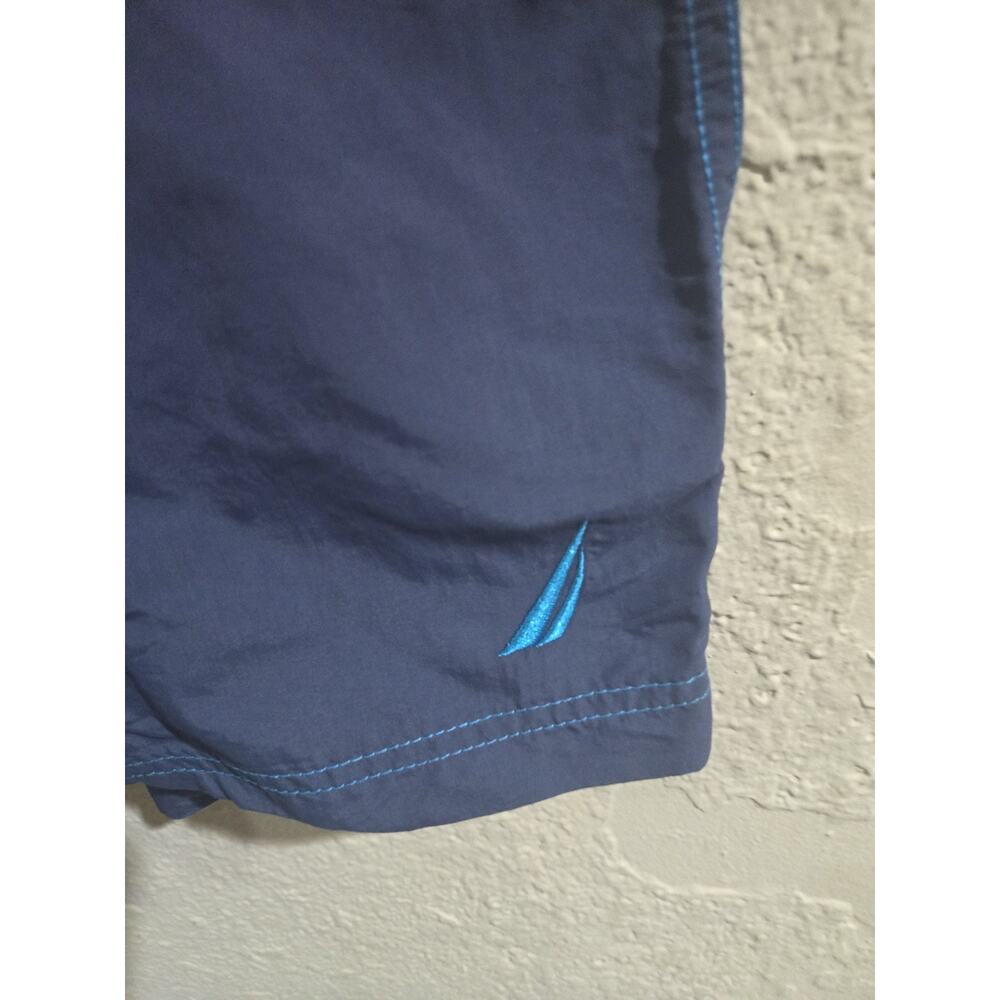 Vintage Nautica Swim Trunks, Red Blue Multicolor, Mens Size Large - Picture 4 of 9